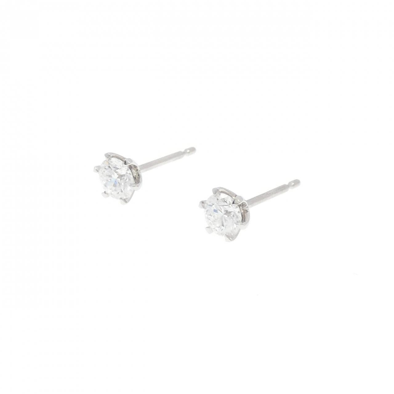 【リメイク】PT900/ST ダイヤモンド ピアス 0.239CT 0.249CT D VS2 EXT H&C
