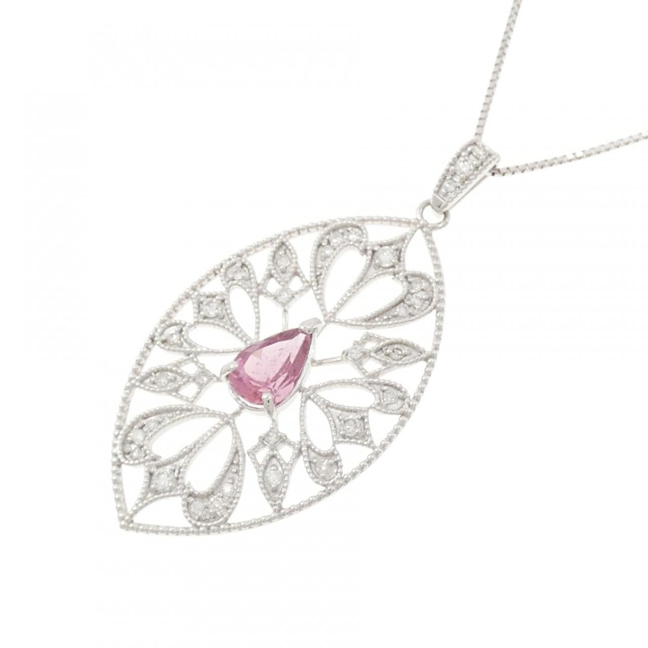 K18WG トルマリン ネックレス 1.14CT