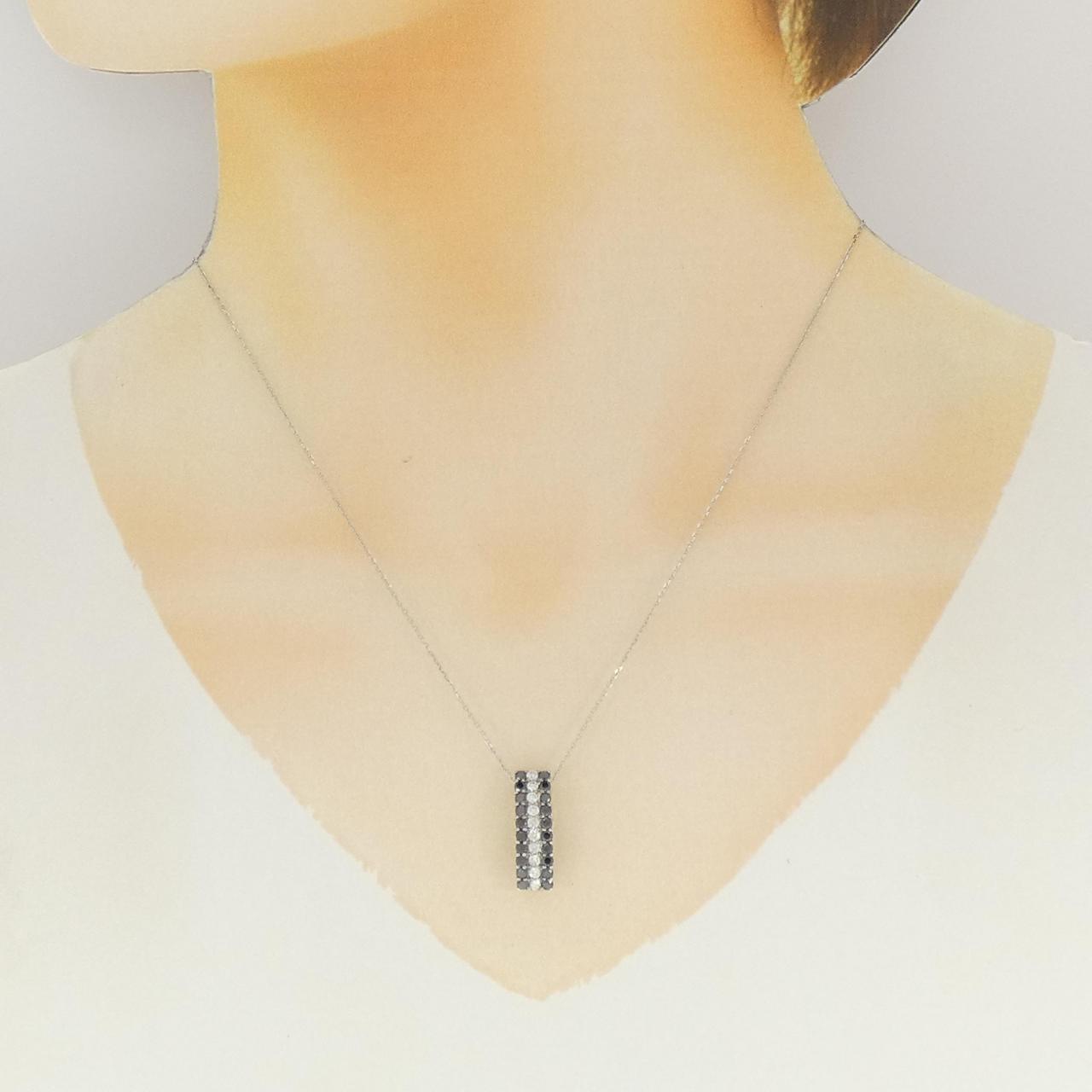 PT900/PT850 ダイヤモンド ネックレス 1.00CT