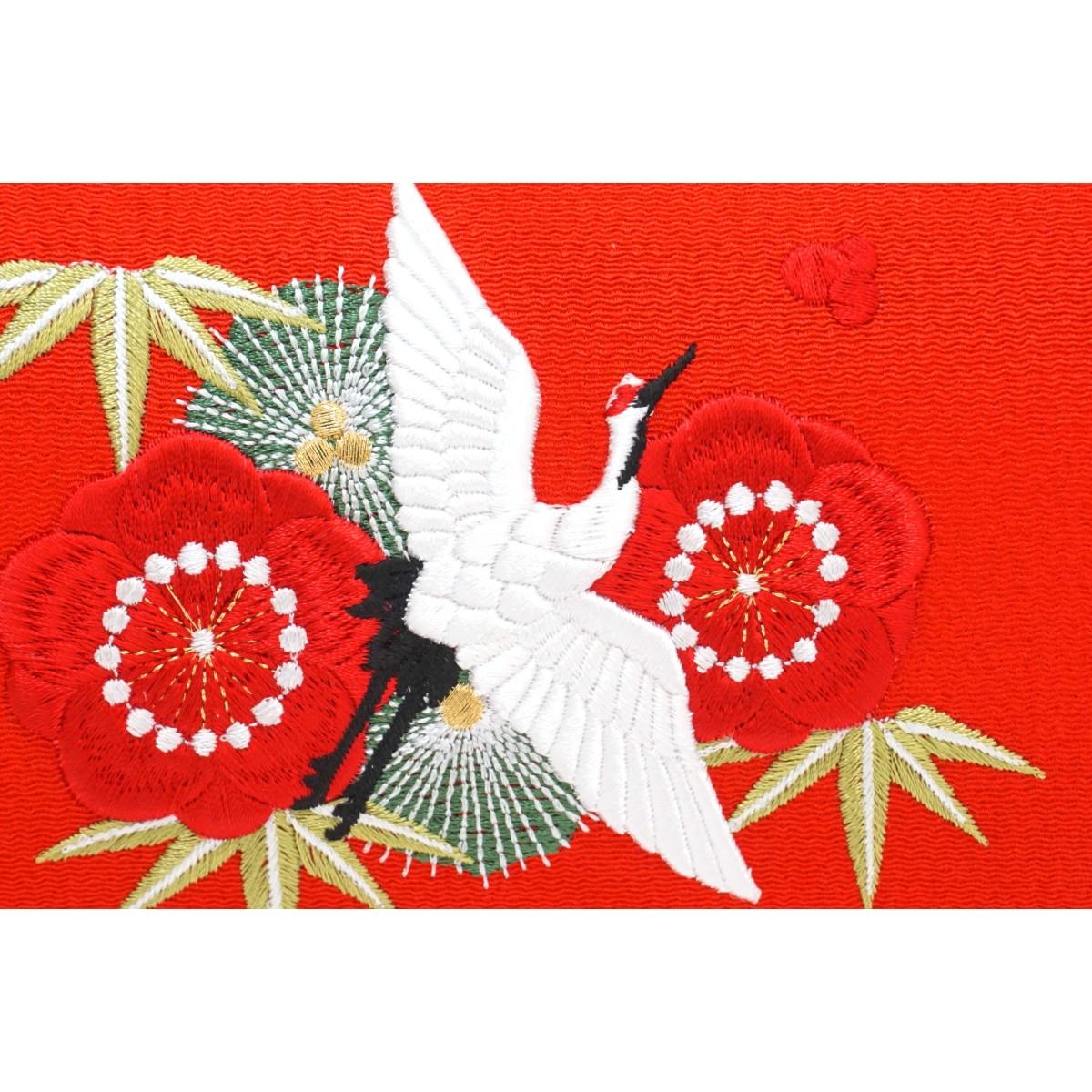 【新品】バッグ　松竹梅と鶴