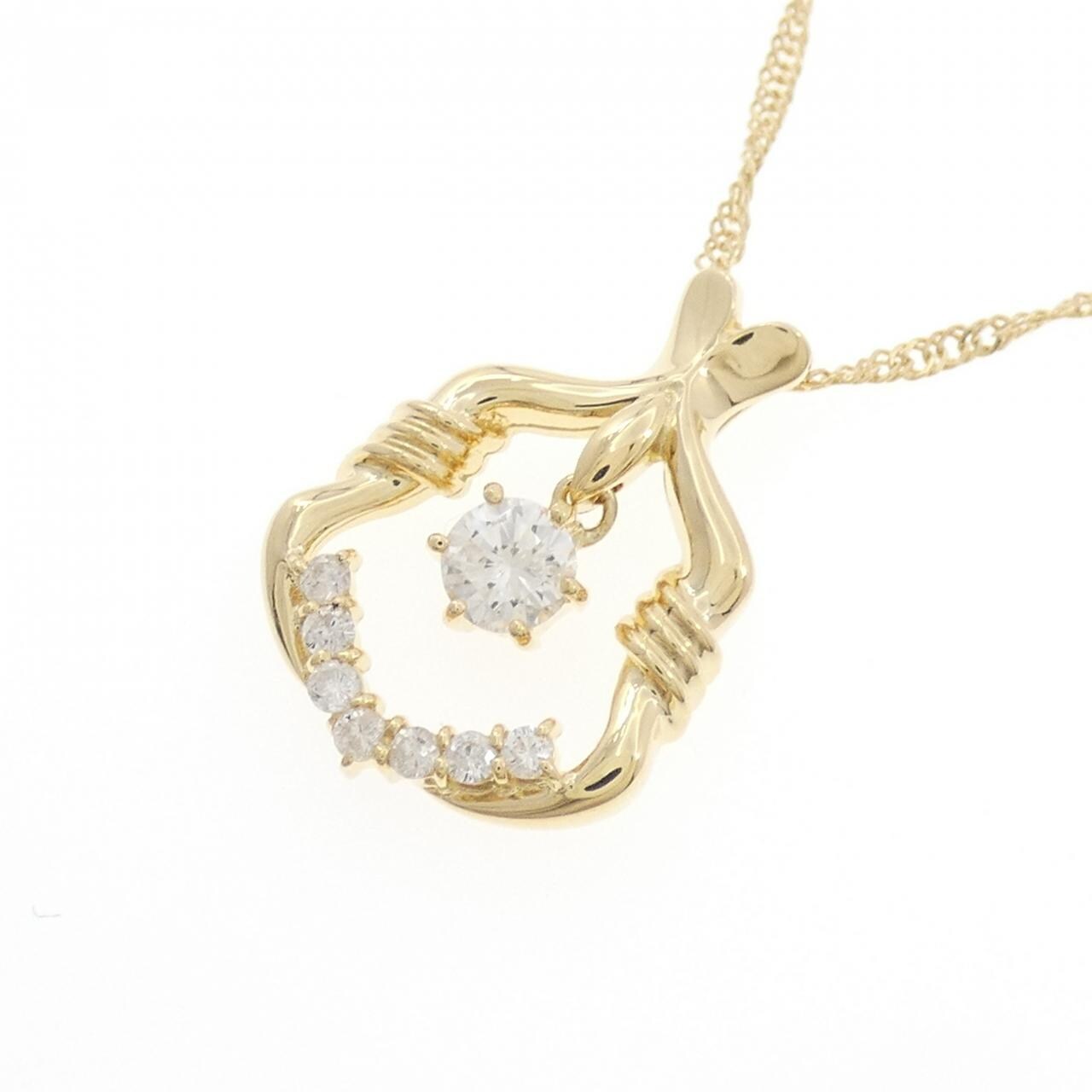 K18YG ダイヤモンド ネックレス 0.25CT