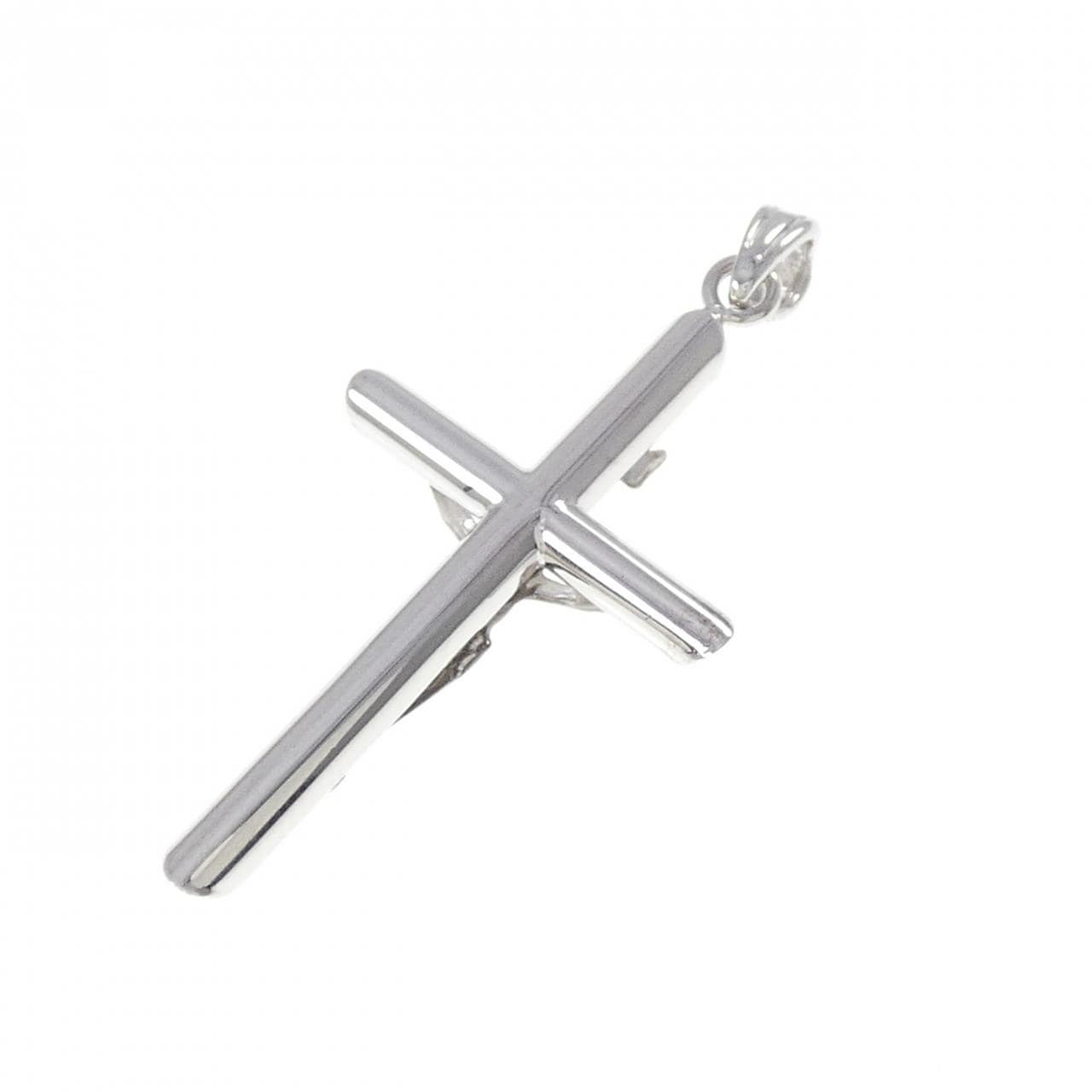 K18WG十字架吊墜