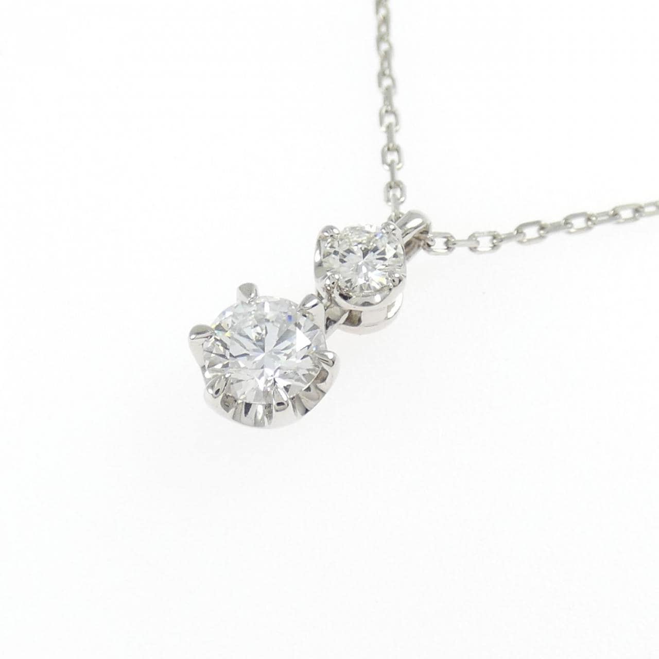 PT950/PT850 ダイヤモンド ネックレス 0.305CT D VVS1 3EXT H&C