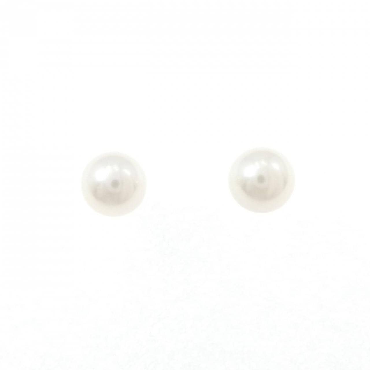 K14WG アコヤパール ピアス 6.7mm