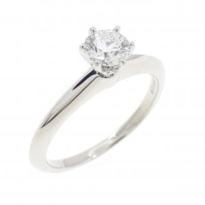 ティファニー クラシックソリティア リング 0.34CT H VVS2 3EXT