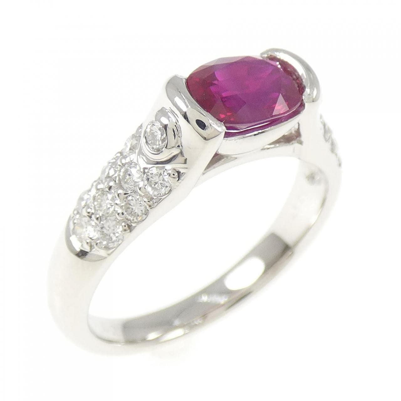 PT900 ルビー リング 1.02CT
