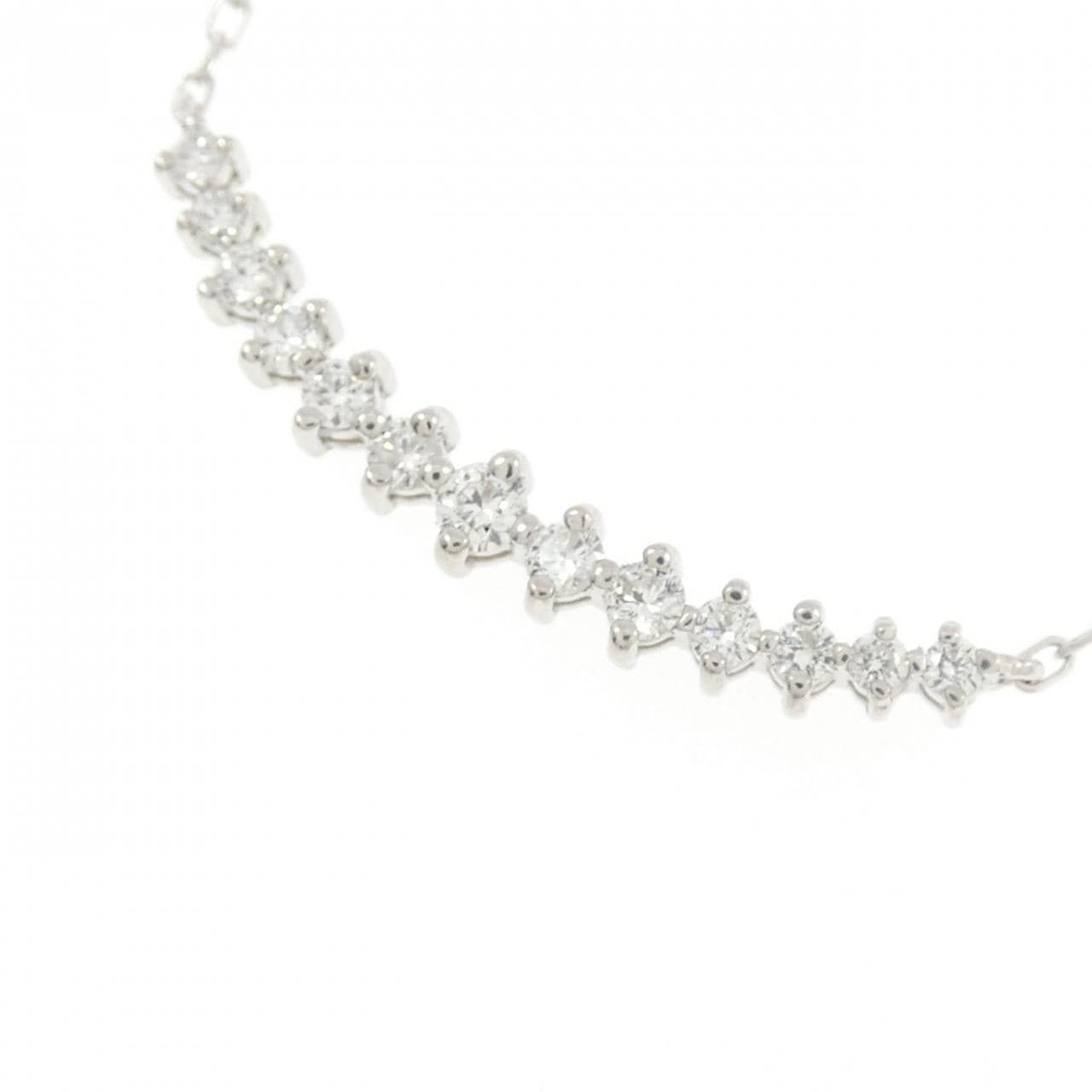 K18WG ダイヤモンド ネックレス 0.20CT