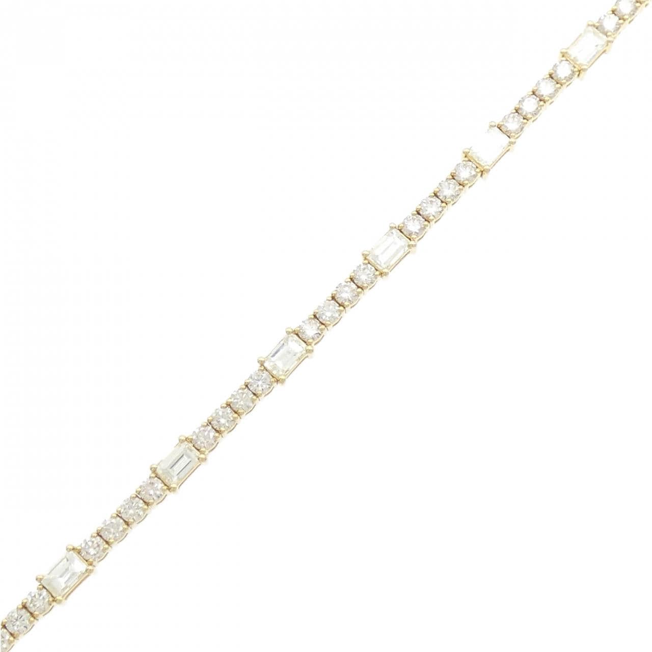 [新品] K18YG鑽石手鍊 4.00CT