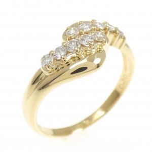 K18YG ダイヤモンド リング 0.30CT