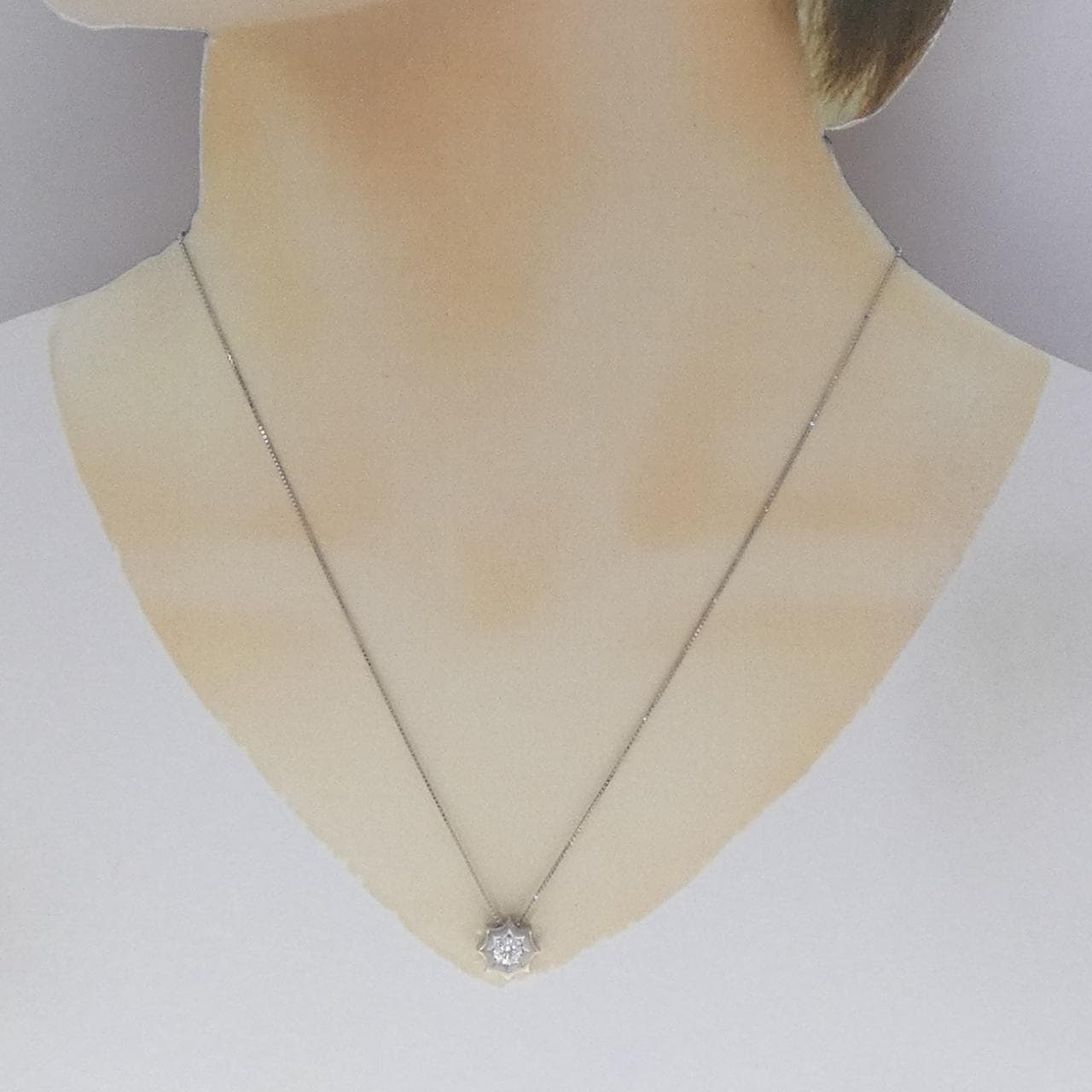 PT900/PT850 ダイヤモンド ネックレス 0.41CT