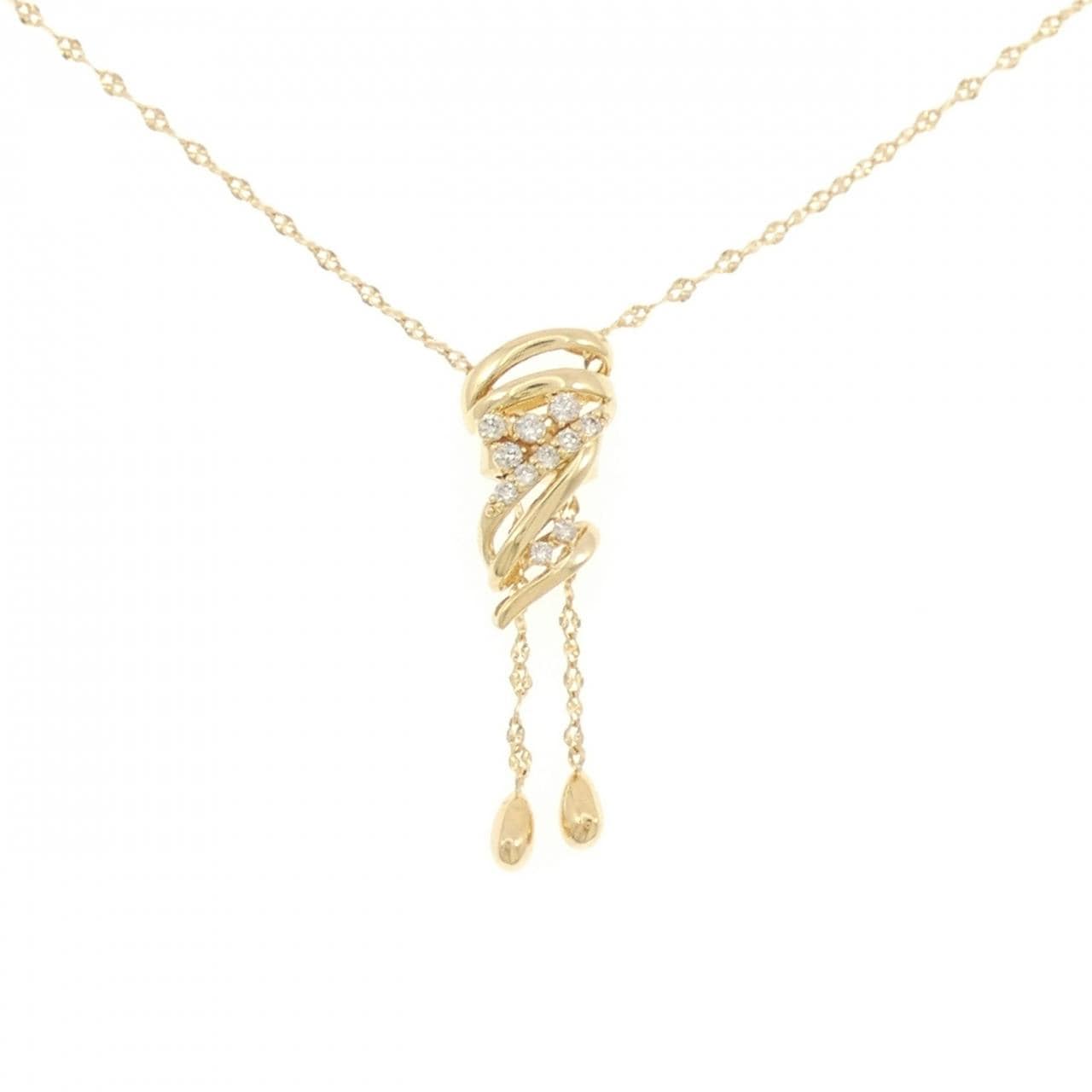 K18YG ダイヤモンド ネックレス 0.20CT