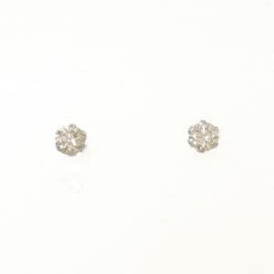 PT900 ソリティア ダイヤモンド ピアス 0.30CT