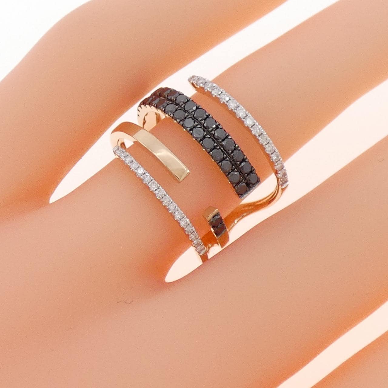 K18スリーカラー ダイヤモンド リング 0.69CT