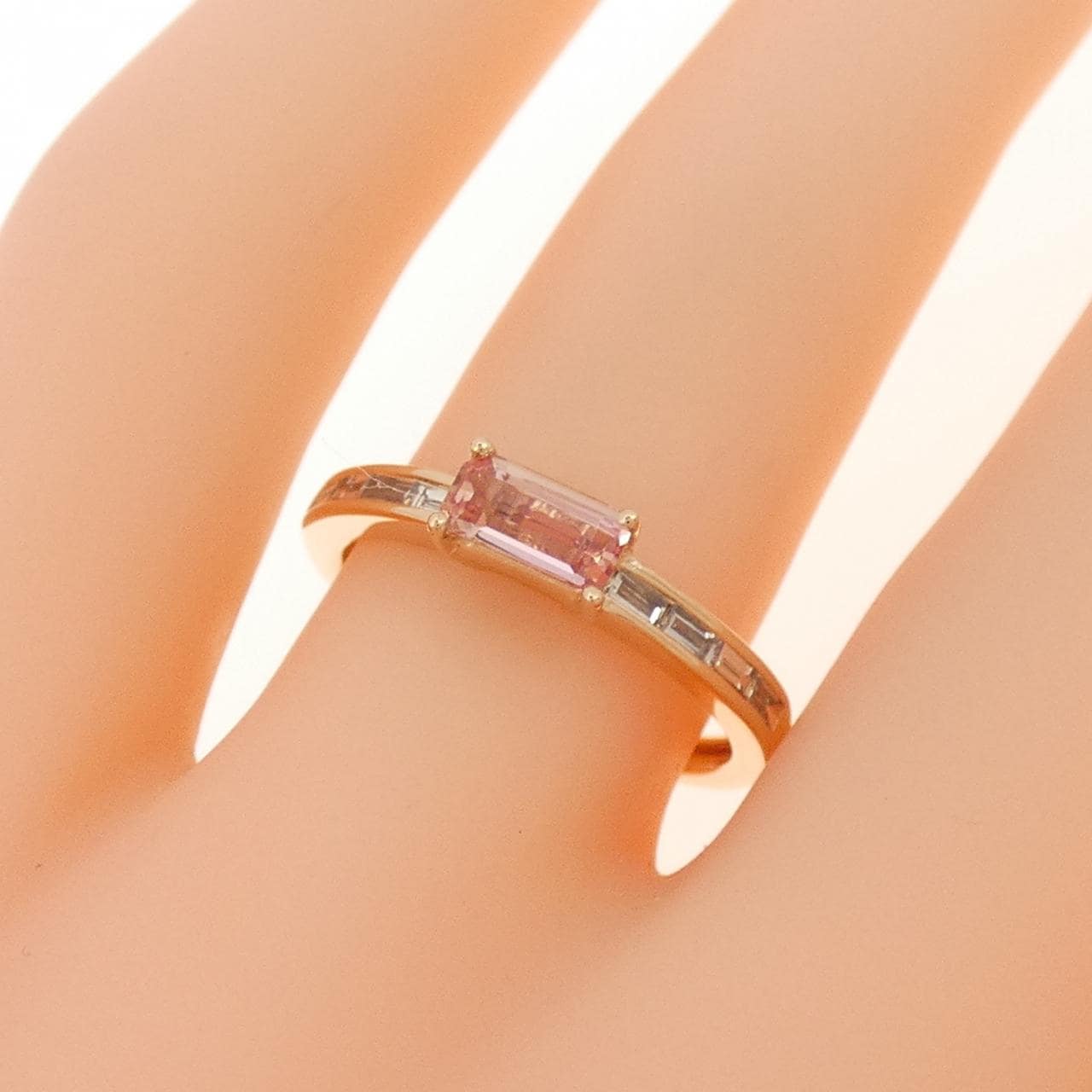 K18PG インペリアルトパーズ リング 0.35CT