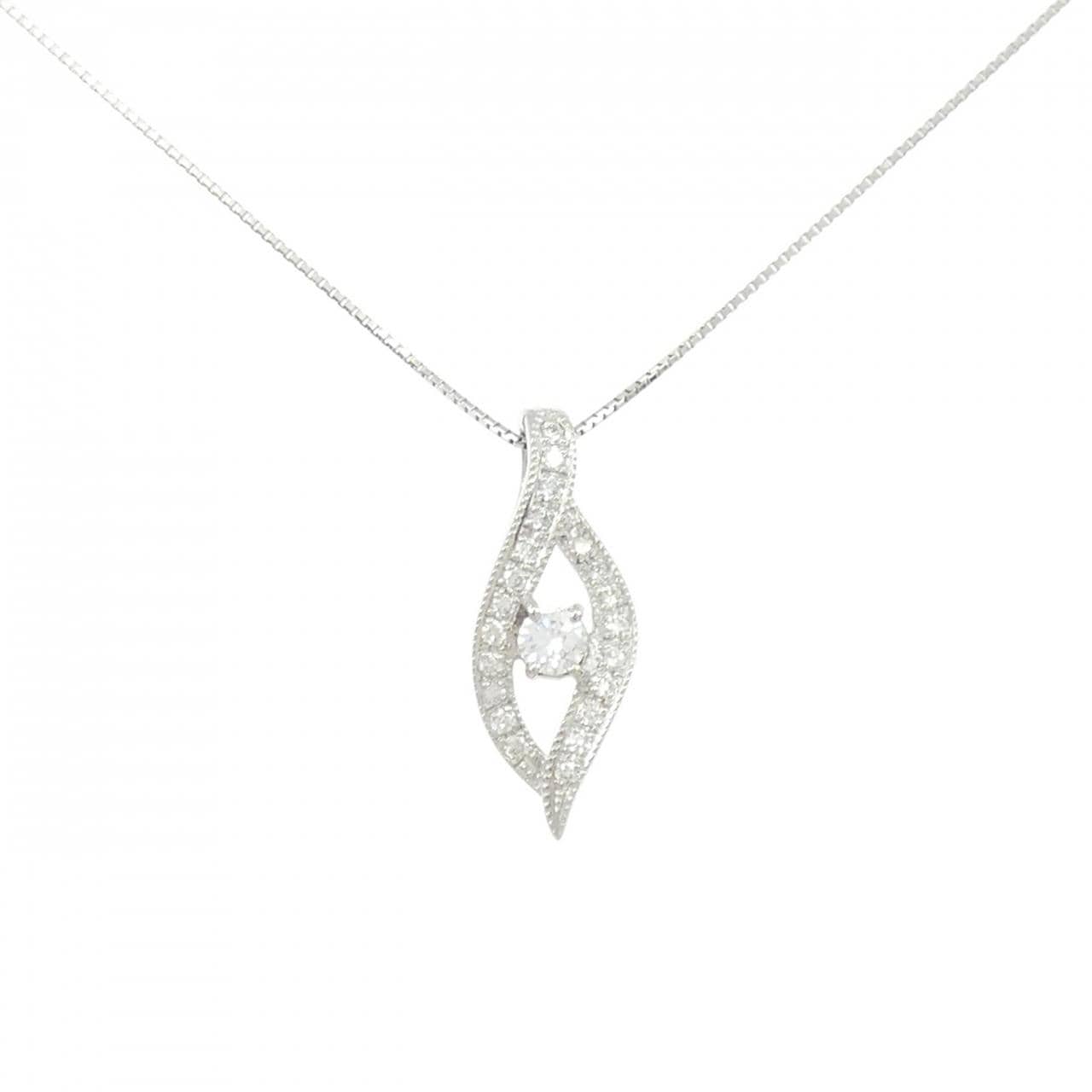 PT900/PT850 ダイヤモンド ネックレス 0.24CT