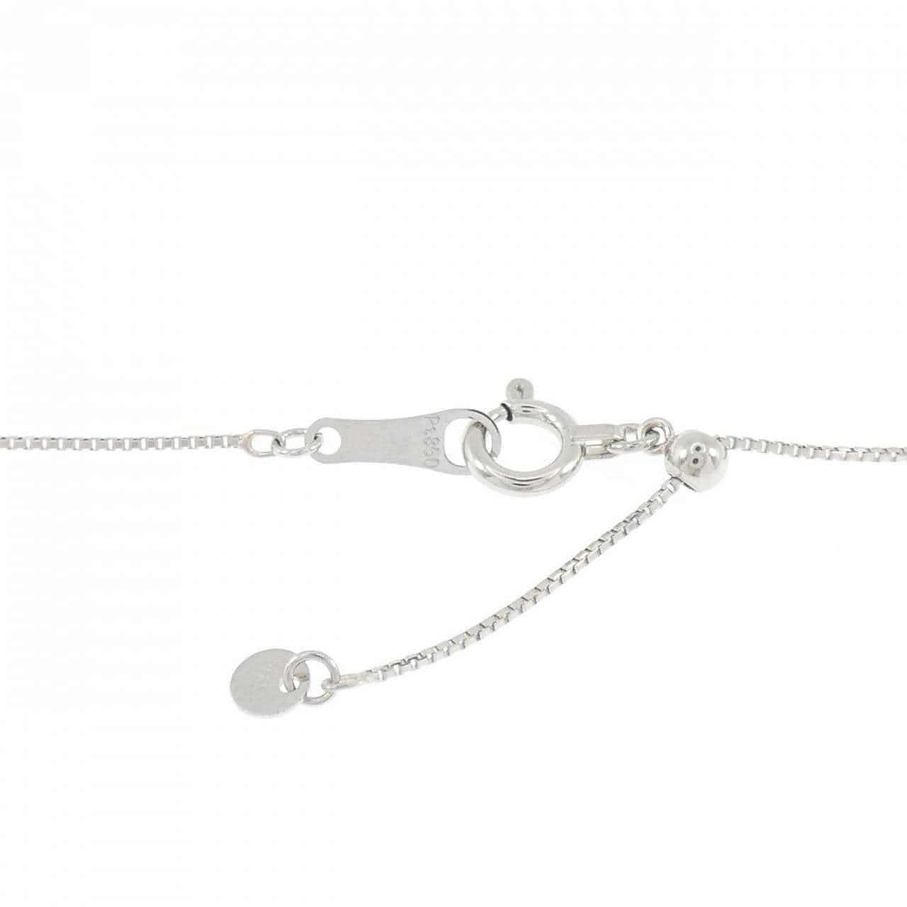 PT900/PT850 ダイヤモンド ネックレス 0.244CT F SI2 ハートシェイプ
