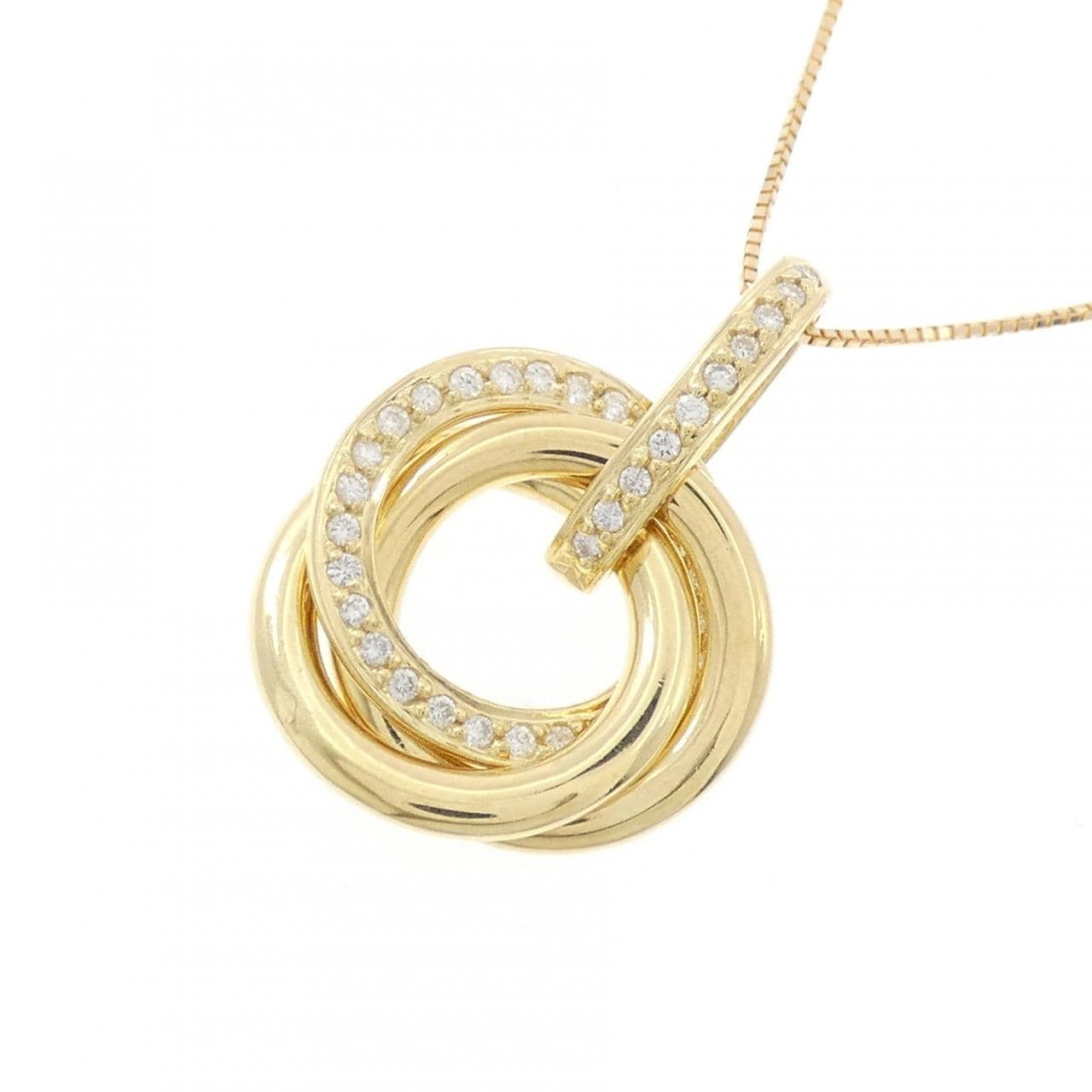 K18YG ダイヤモンド ネックレス 0.25CT