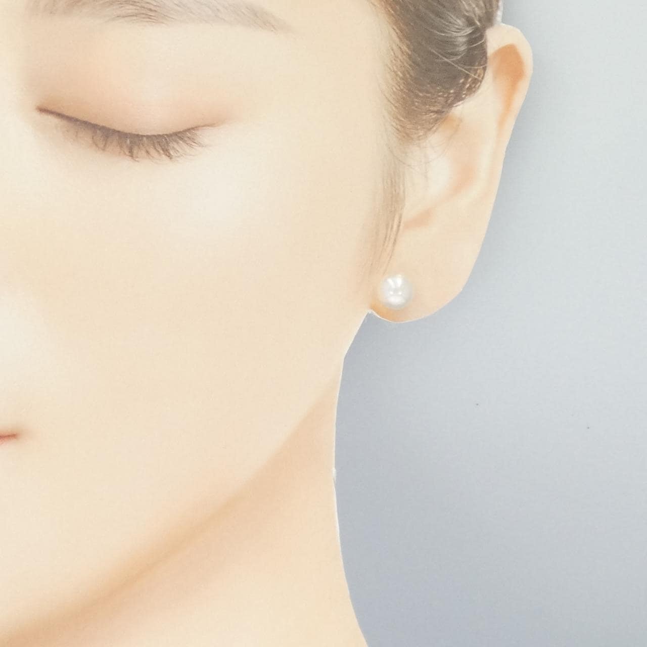 K18YG アコヤパール ピアス 7.7mm