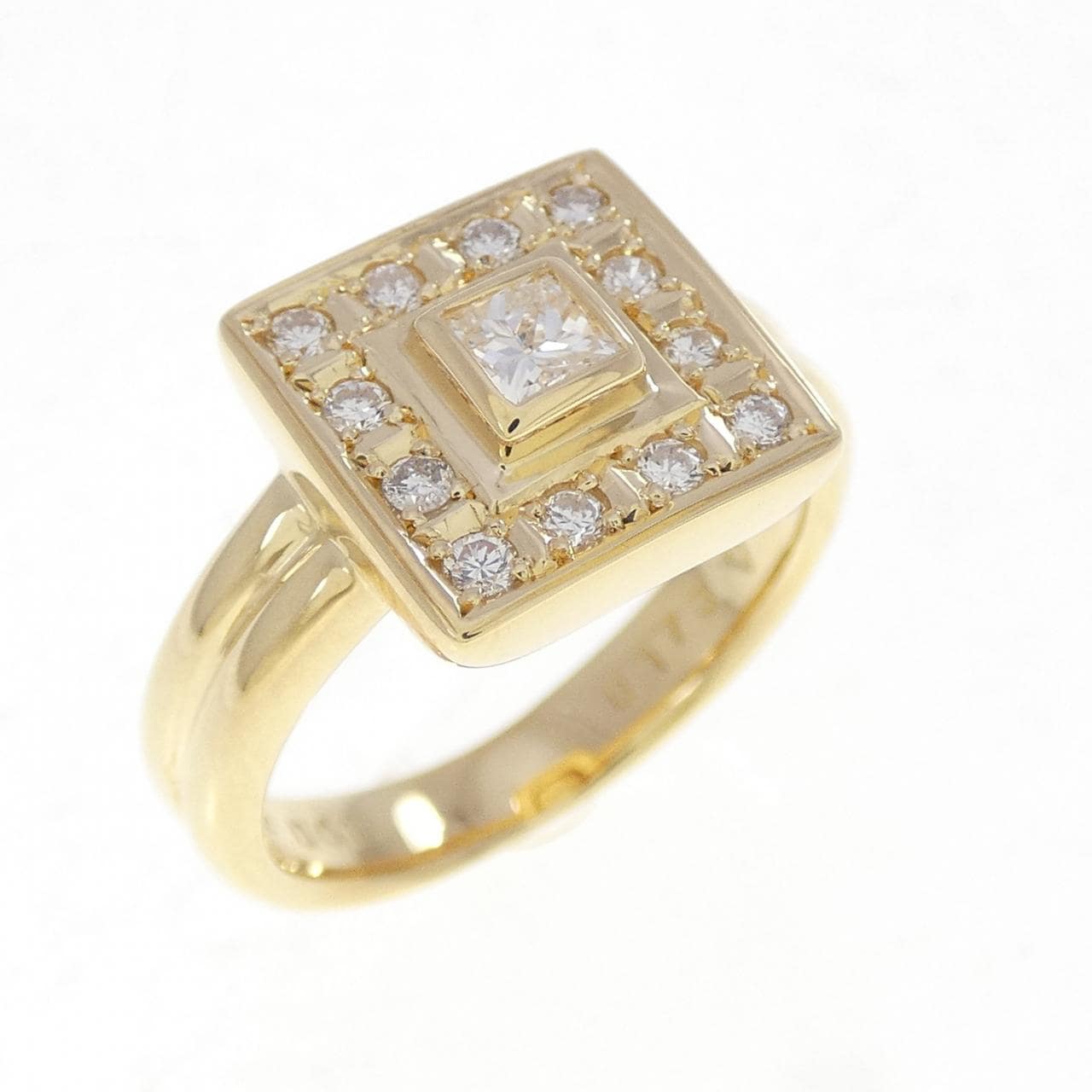 K18YG ダイヤモンド リング 0.173CT