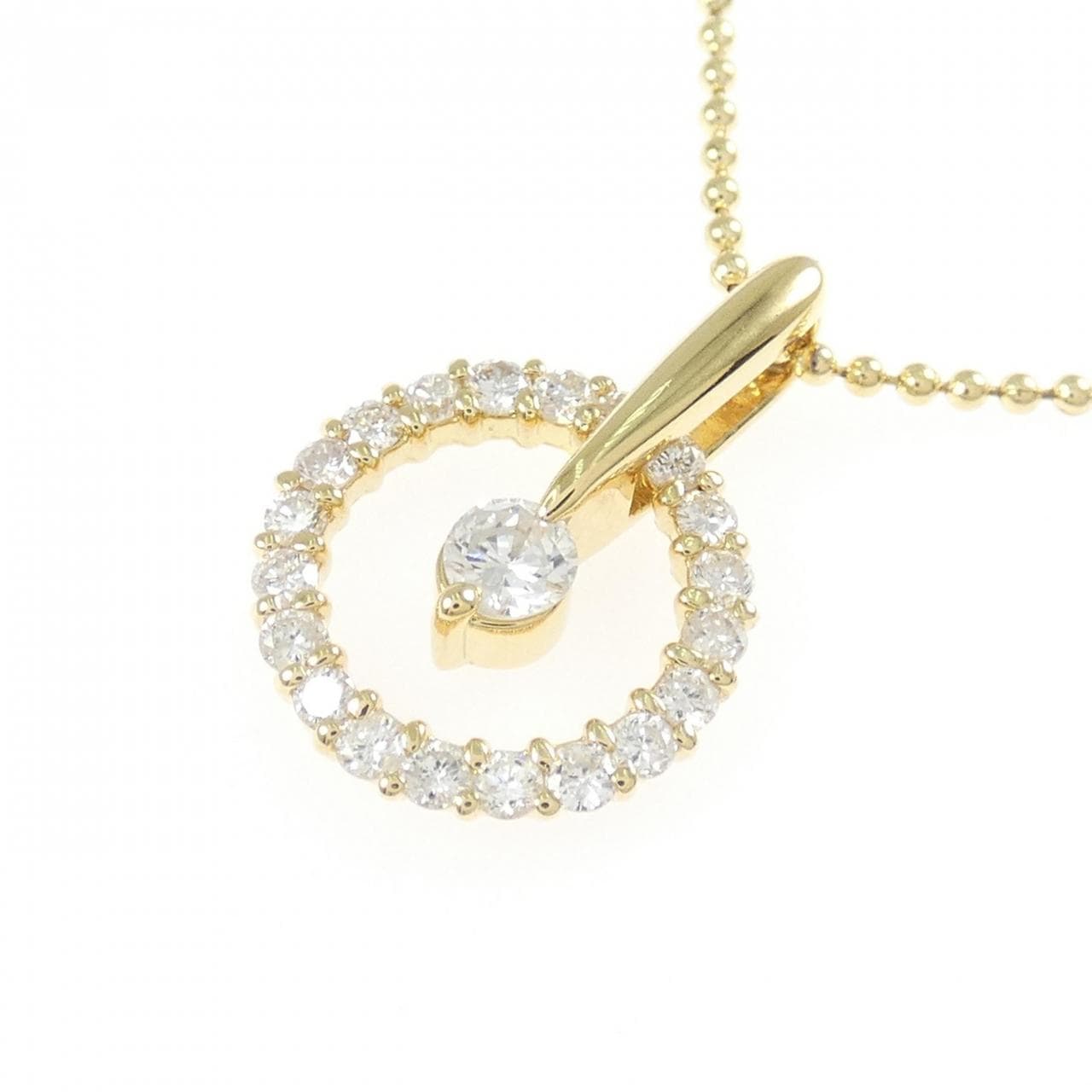 K18YG ダイヤモンド ネックレス 0.55CT