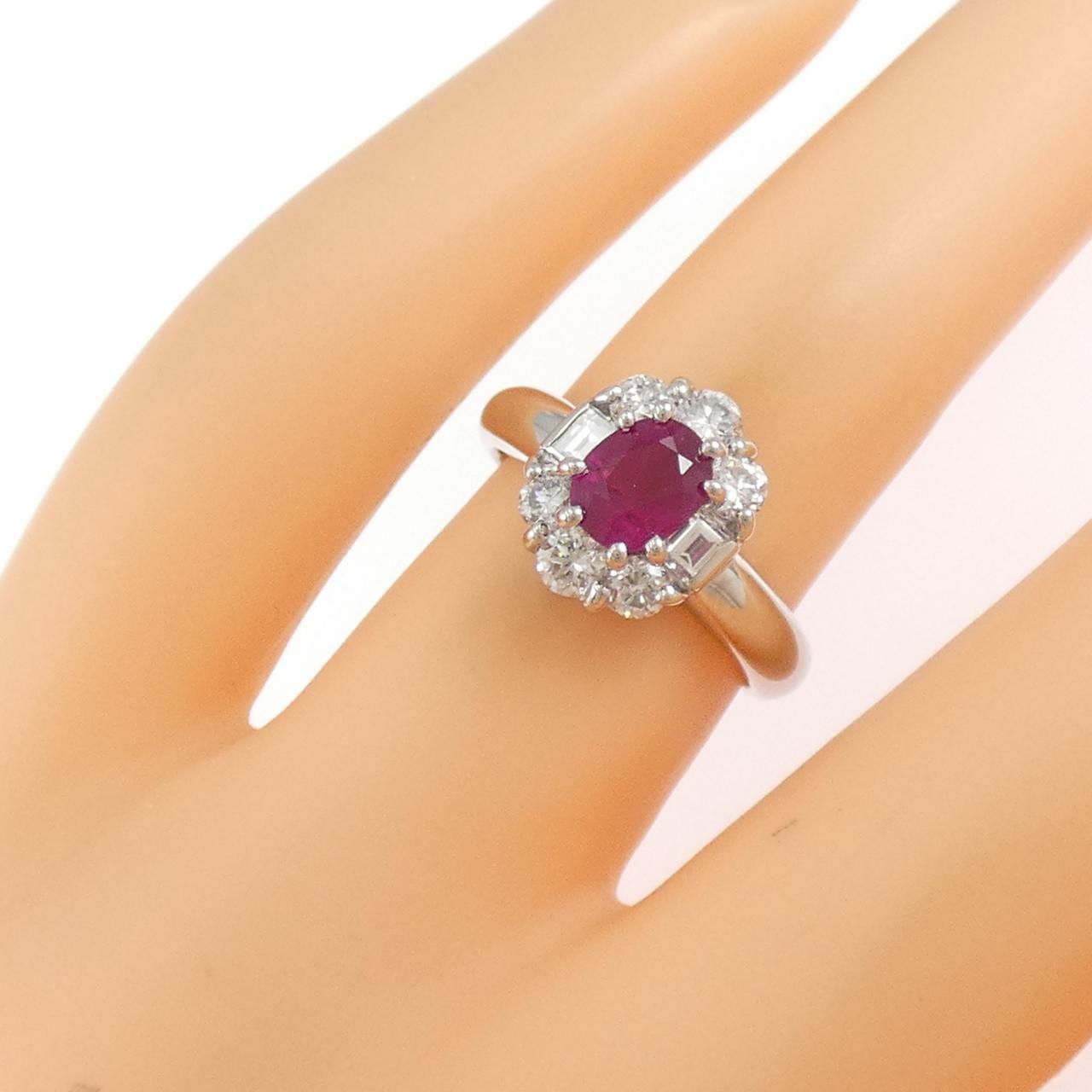 PT900红宝石戒指1.01CT