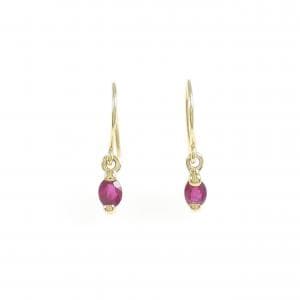 K18YG ルビー ピアス