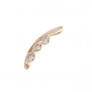 K14PG ダイヤモンド ペンダント 0.18CT