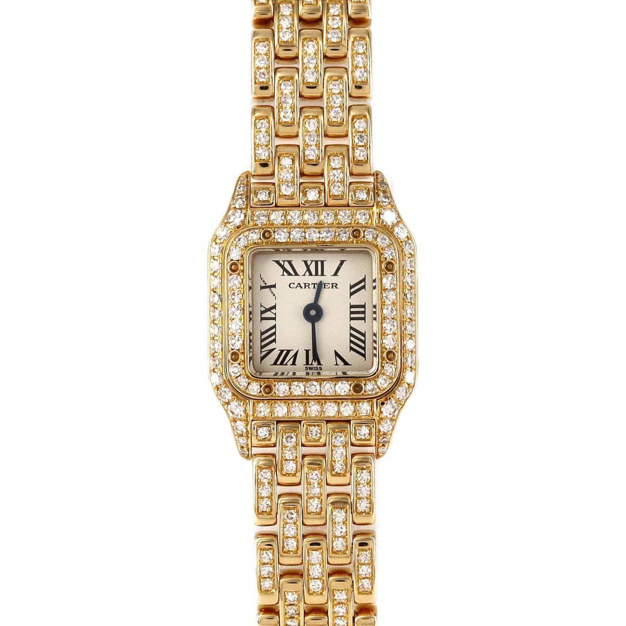 カルティエ ミニパンテール YG/2D･ブレスD WF3141FF YG クォーツ