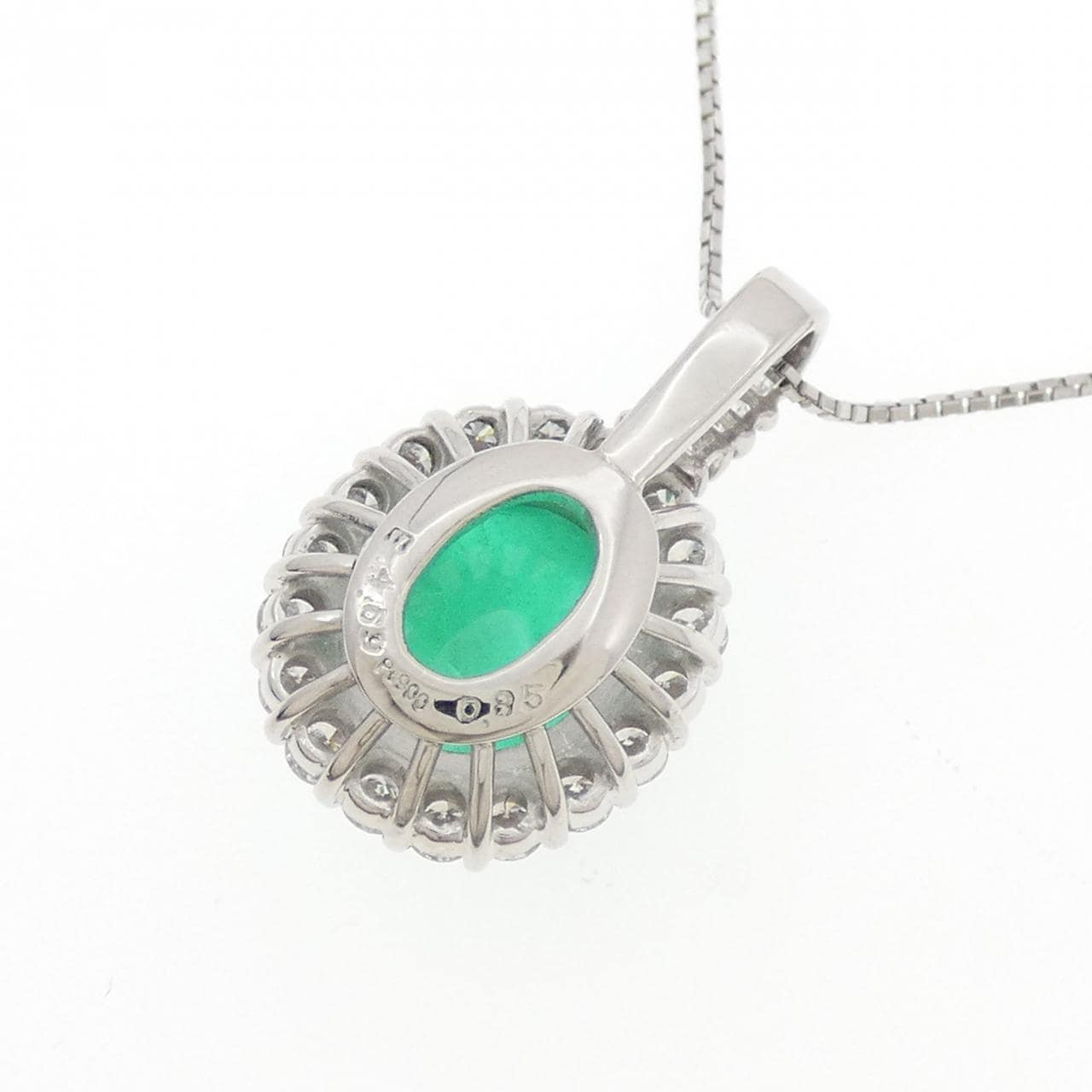 PT900/PT850 エメラルド ネックレス 4.69CT