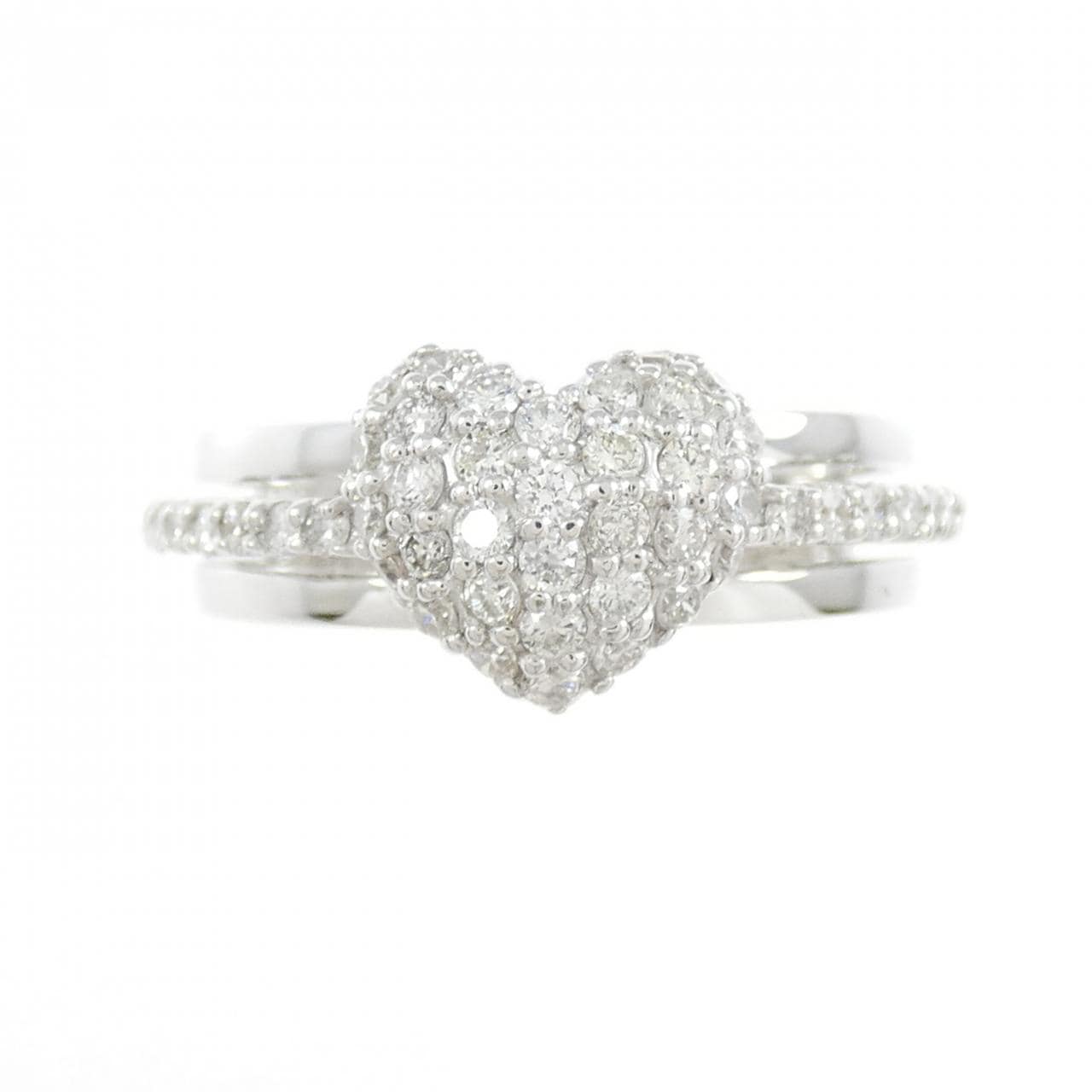ポンテヴェキオ ハート ダイヤモンド リング 0.51CT