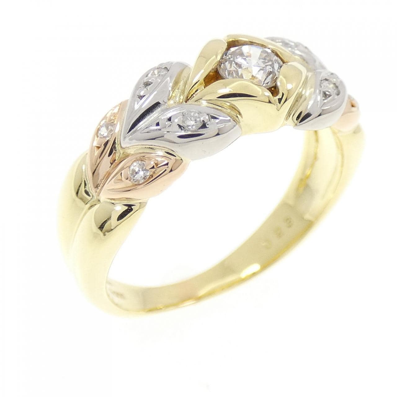 K18YG/K18PG/PT900 ダイヤモンド リング 0.23CT