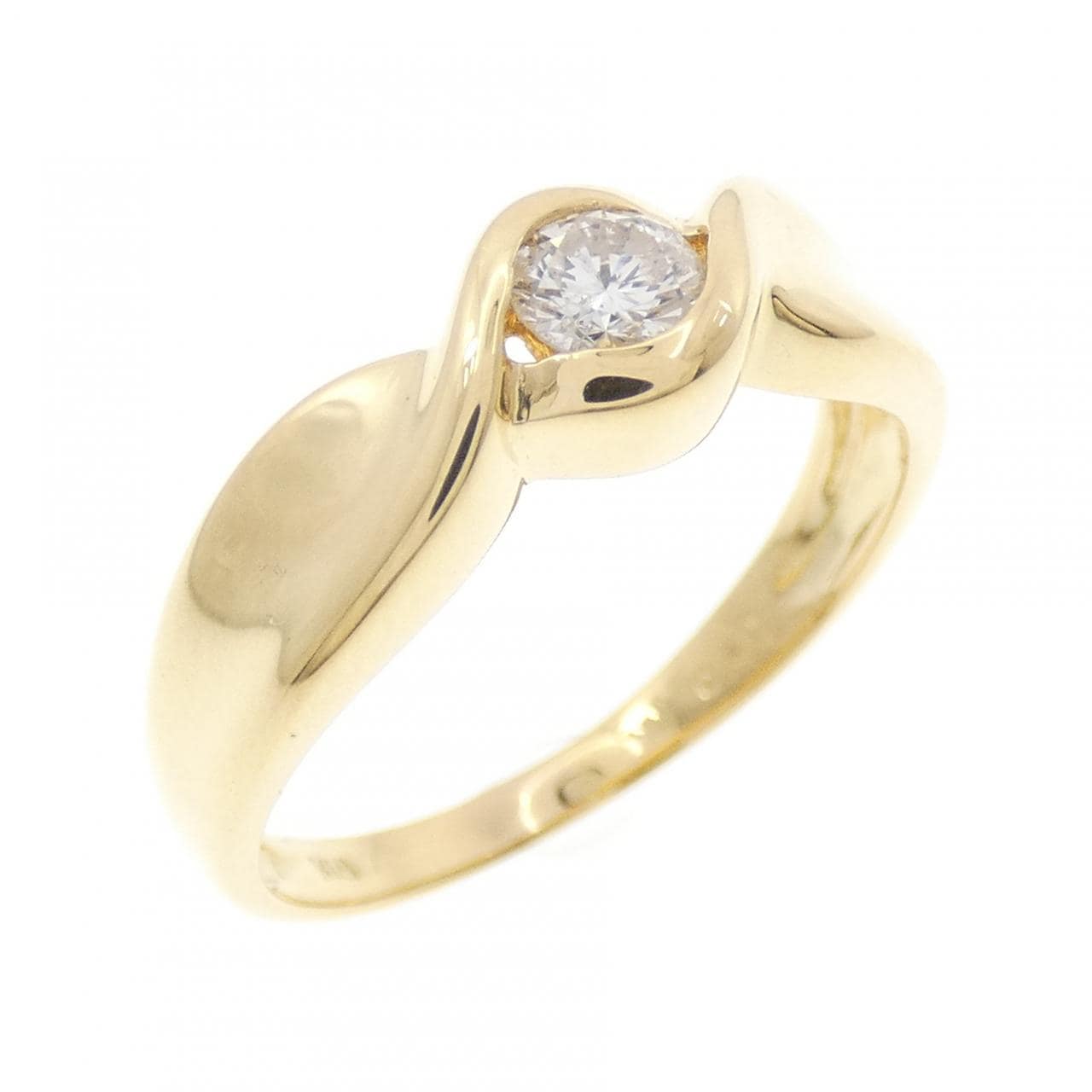 K18YG ダイヤモンド リング 0.20CT