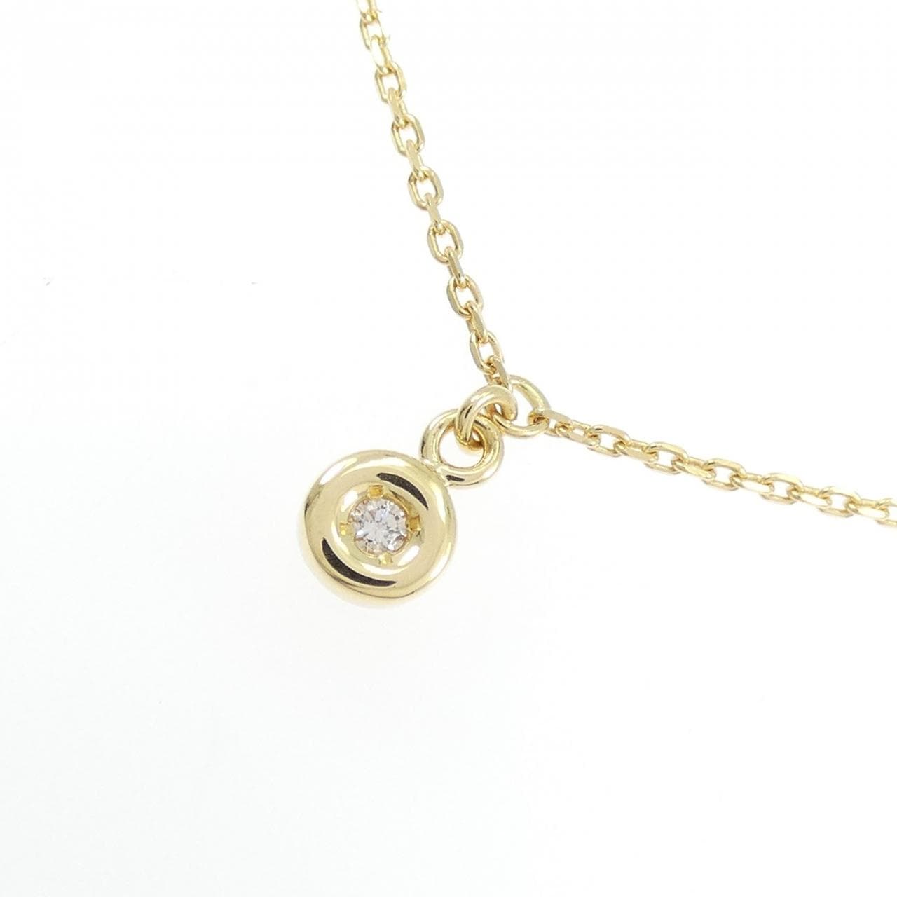 K18YG ダイヤモンド ネックレス 0.06CT
