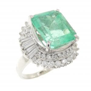 PT900 エメラルド リング 5.63CT