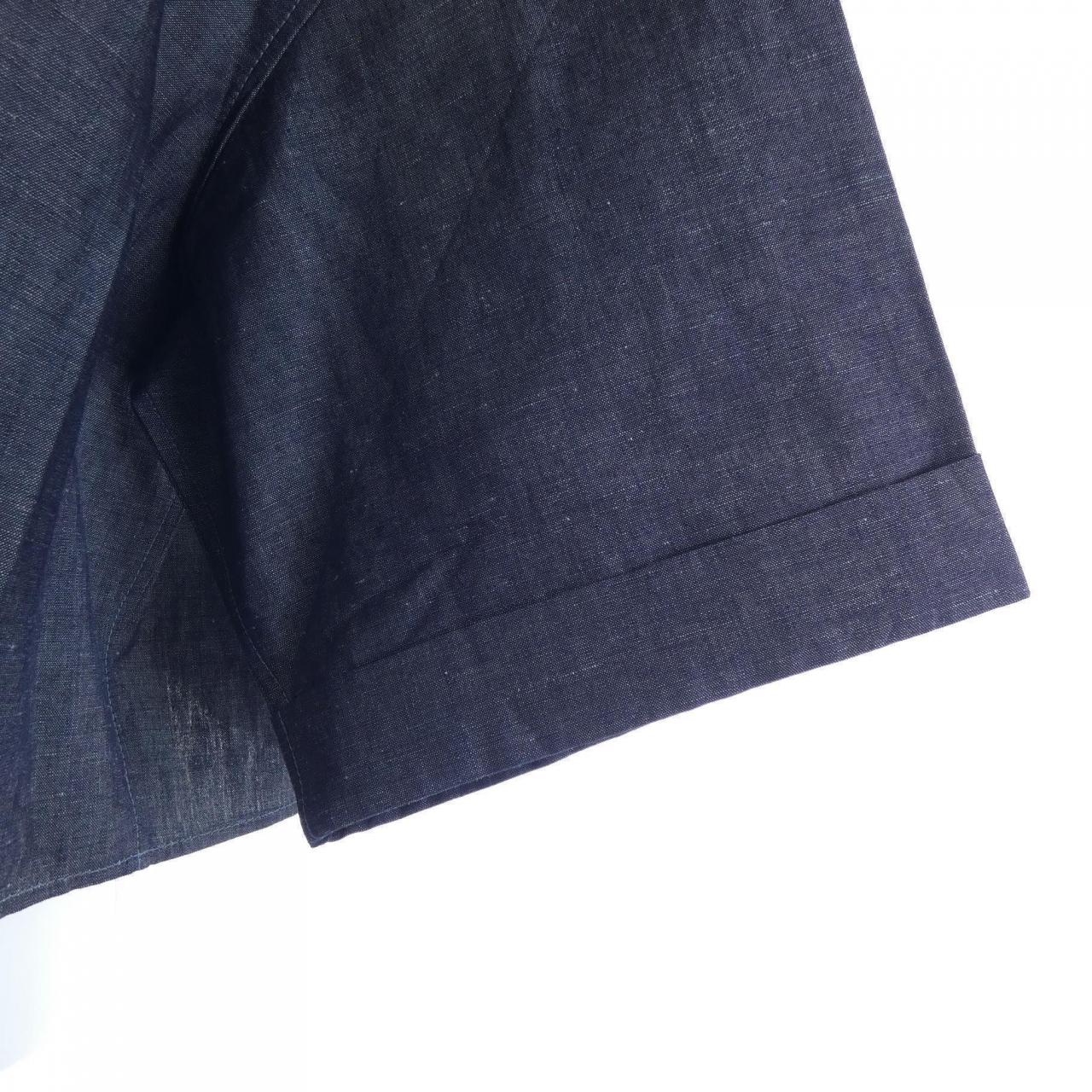 プラダ PRADA トライアングルロゴ 半袖 シャンブレー GFC062 SOOO 18KG S/Sシャツ