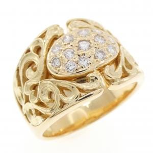 K18YG ダイヤモンド リング 0.28CT