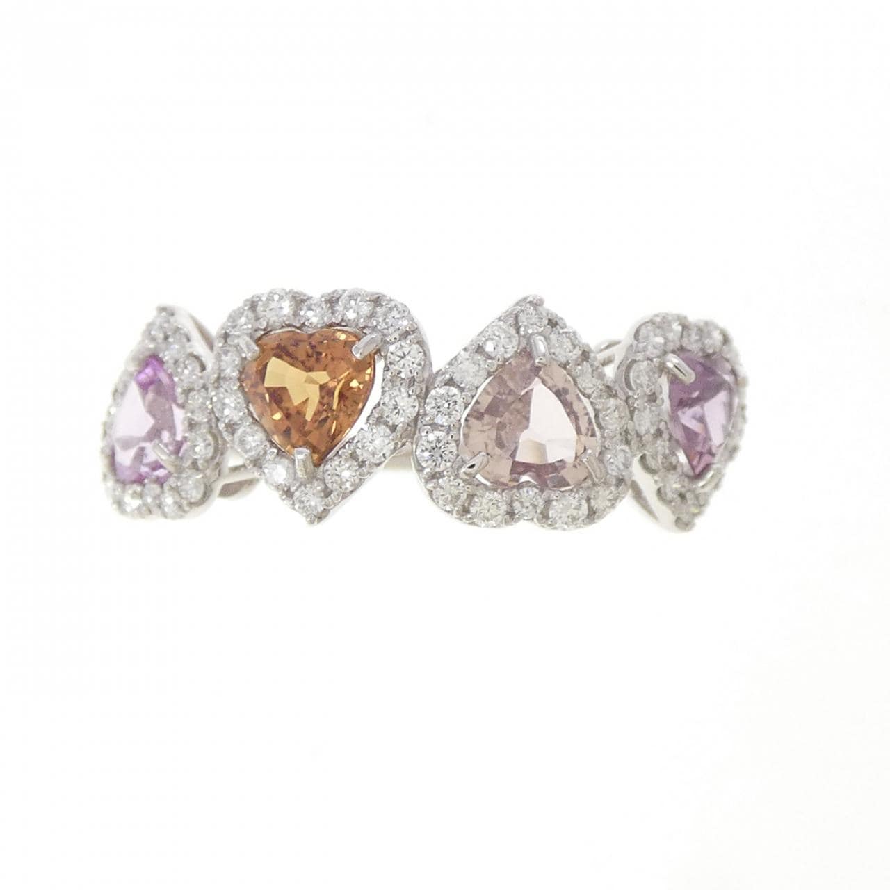 PT950 ハート サファイヤ リング 1.32CT