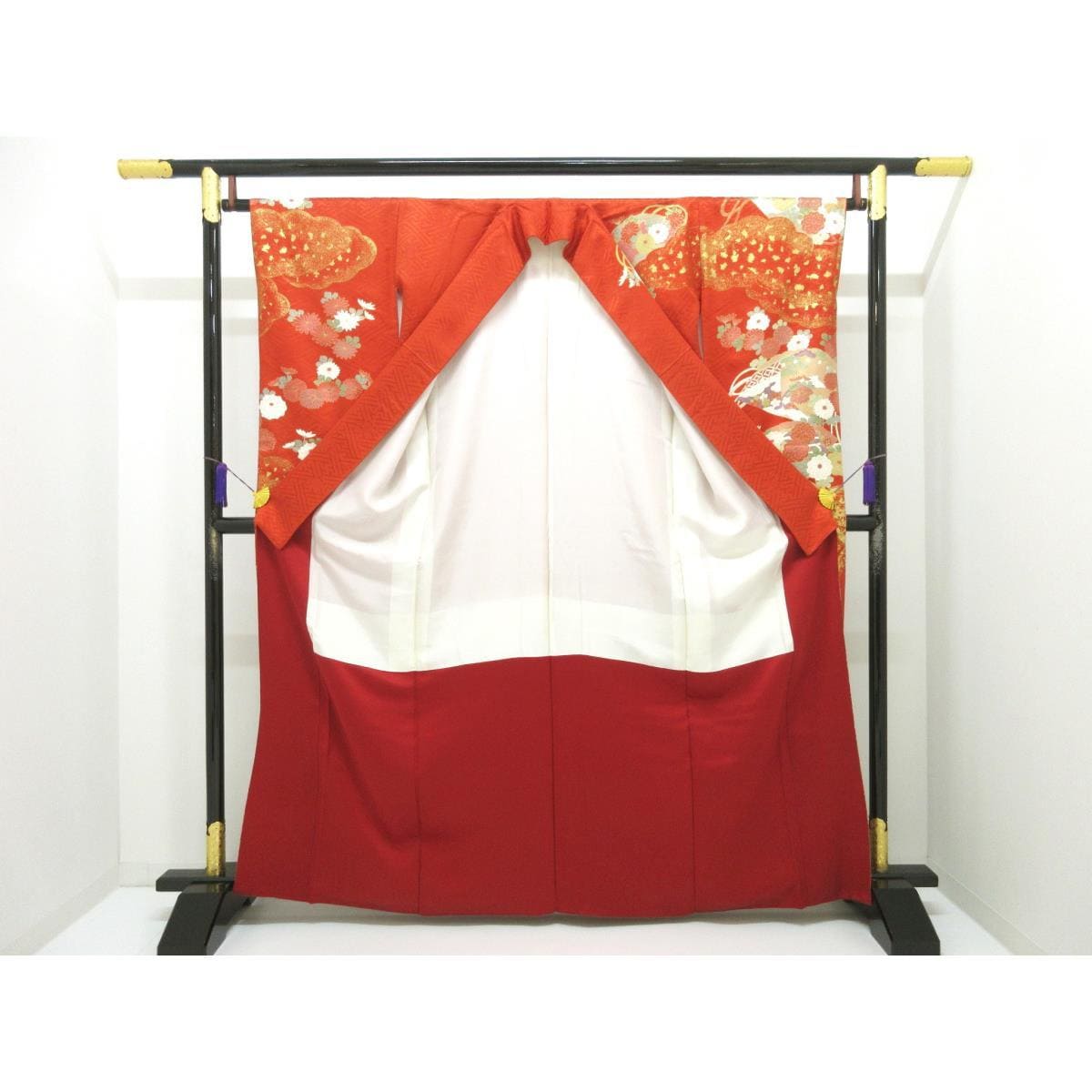 振袖　友禅金彩加工　きもの・長襦袢　２点セット