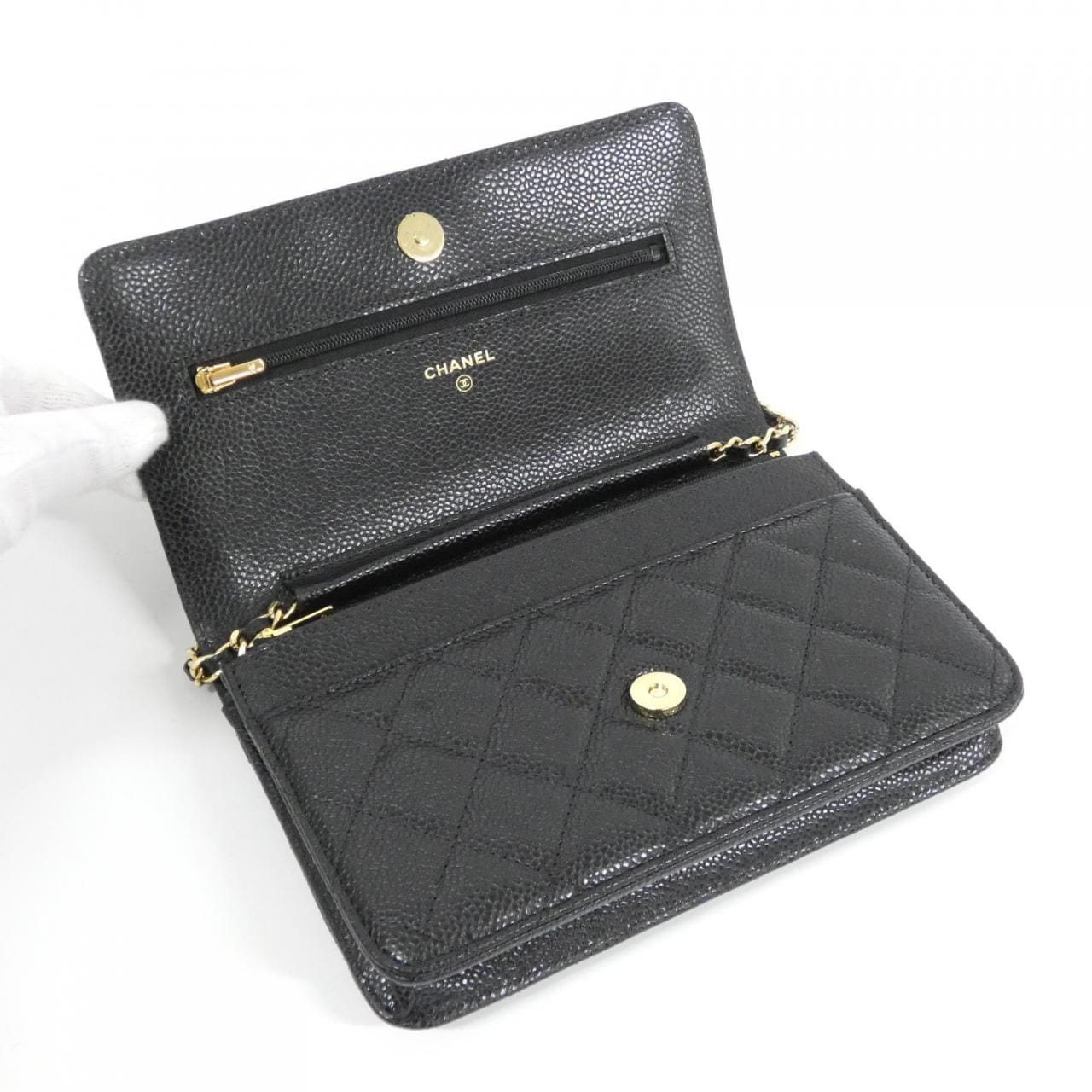 シャネル タイムレスクラシック ライン AP0250 チェーンウォレット