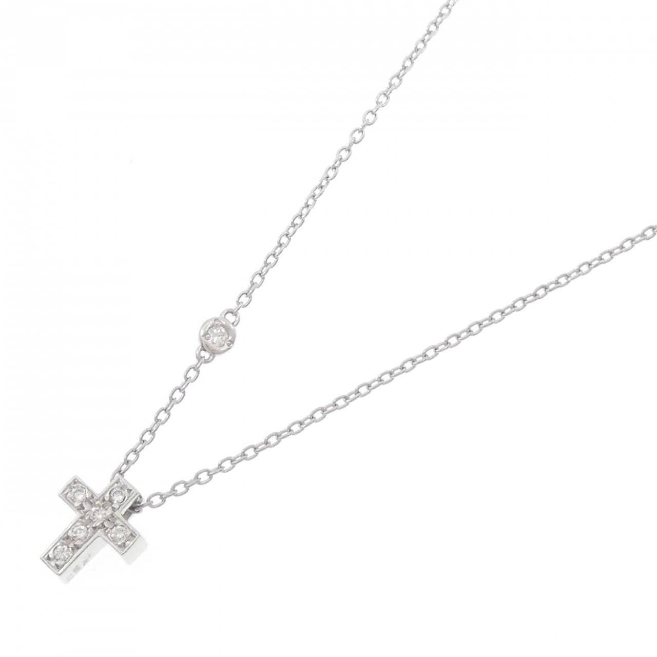 STAR JEWELRY十字架鑽石項鍊 0.07 克拉