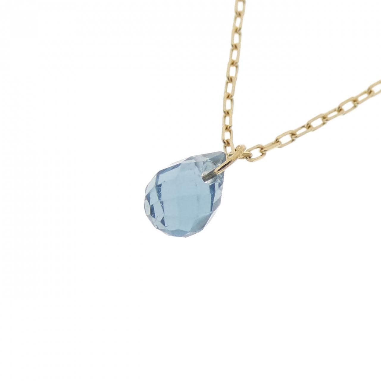 K18YG blue Topaz necklace