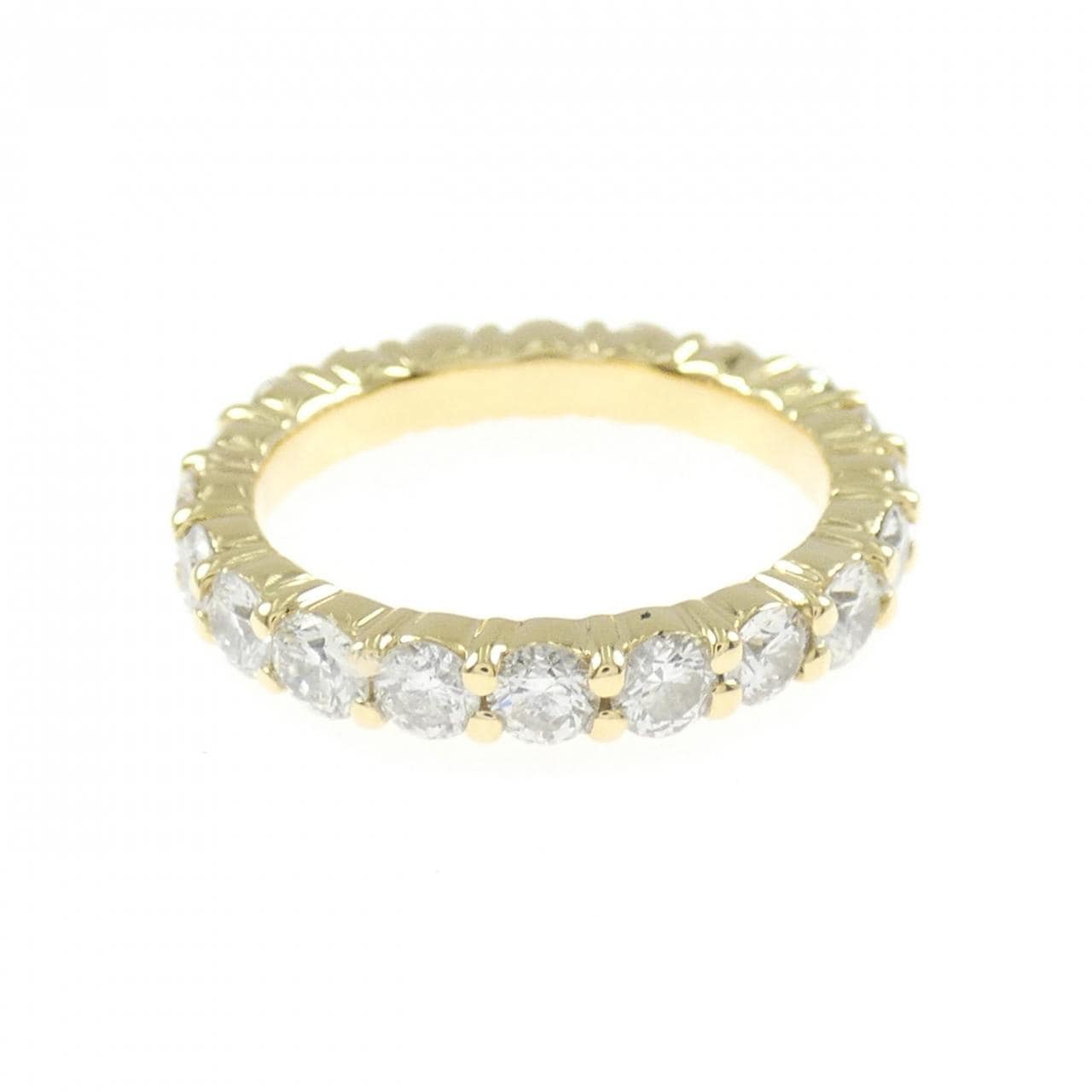 K18YG フルエタニティ ダイヤモンド リング 2.000CT