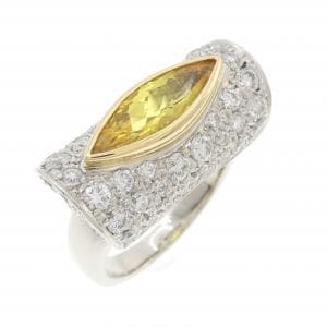 PT900/K18YG サファイヤ リング 1.50CT