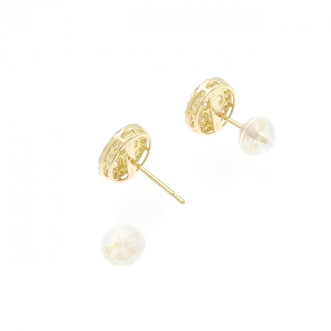 [再加工款] K18YG鑽石耳環0.60CT