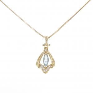 K18YG ブルートパーズ ネックレス