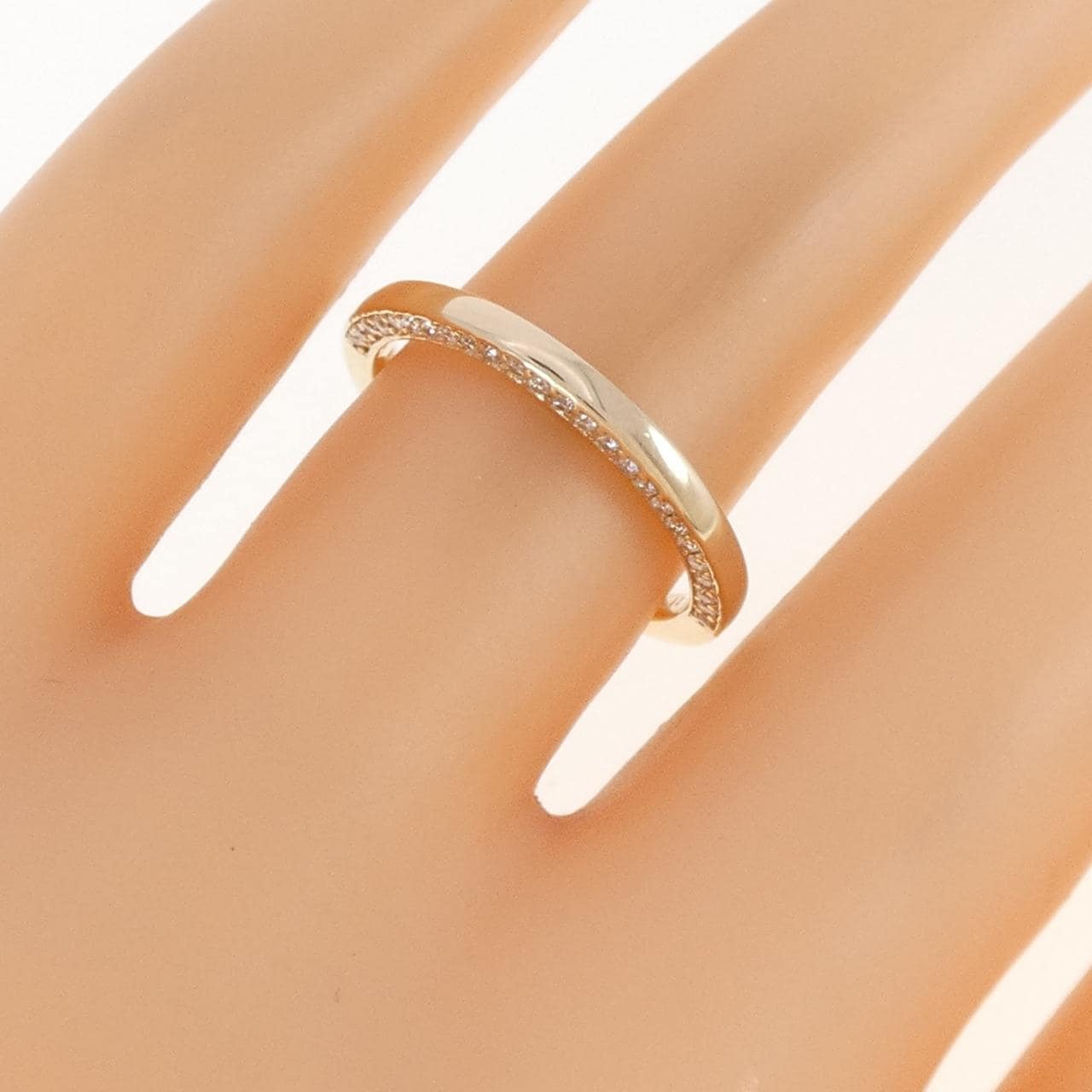 【リメイク】K10YG ダイヤモンド リング 0.12CT