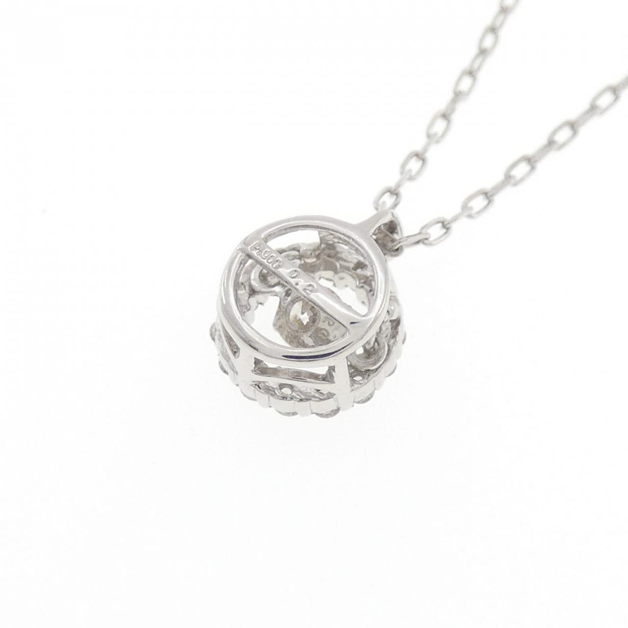 PT900/PT850 ダイヤモンド ネックレス 0.2CT