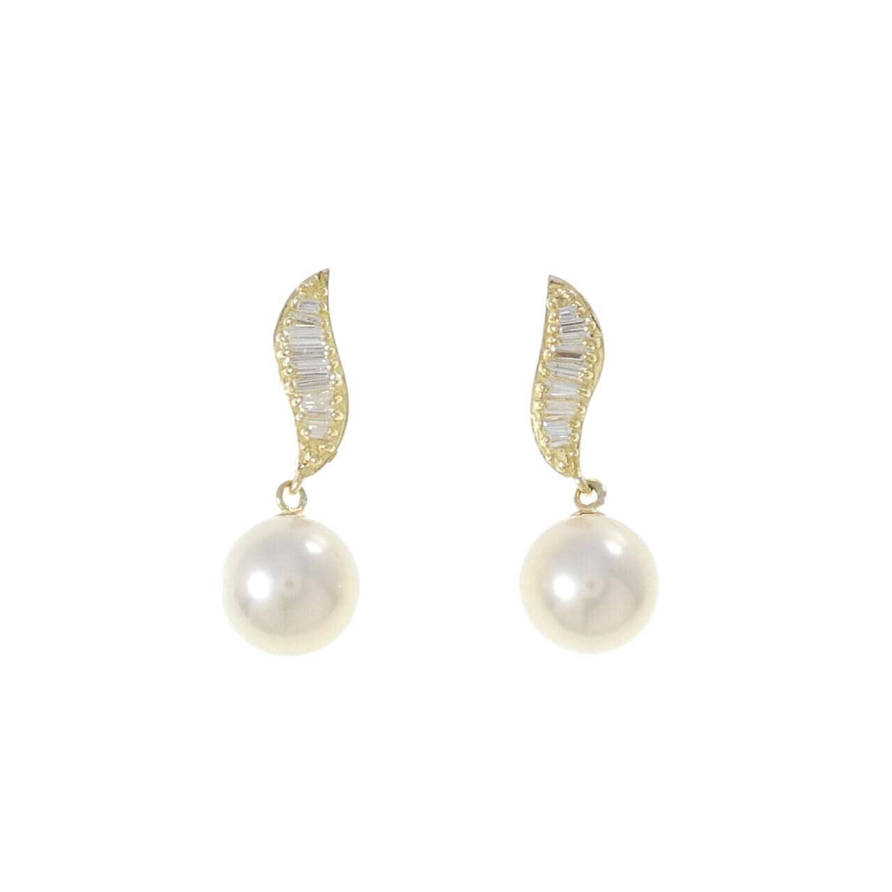 K18YG アコヤパール ピアス 7.9mm