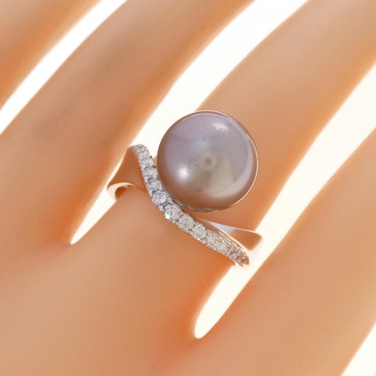 タサキ 黒蝶パール リング 11.7mm