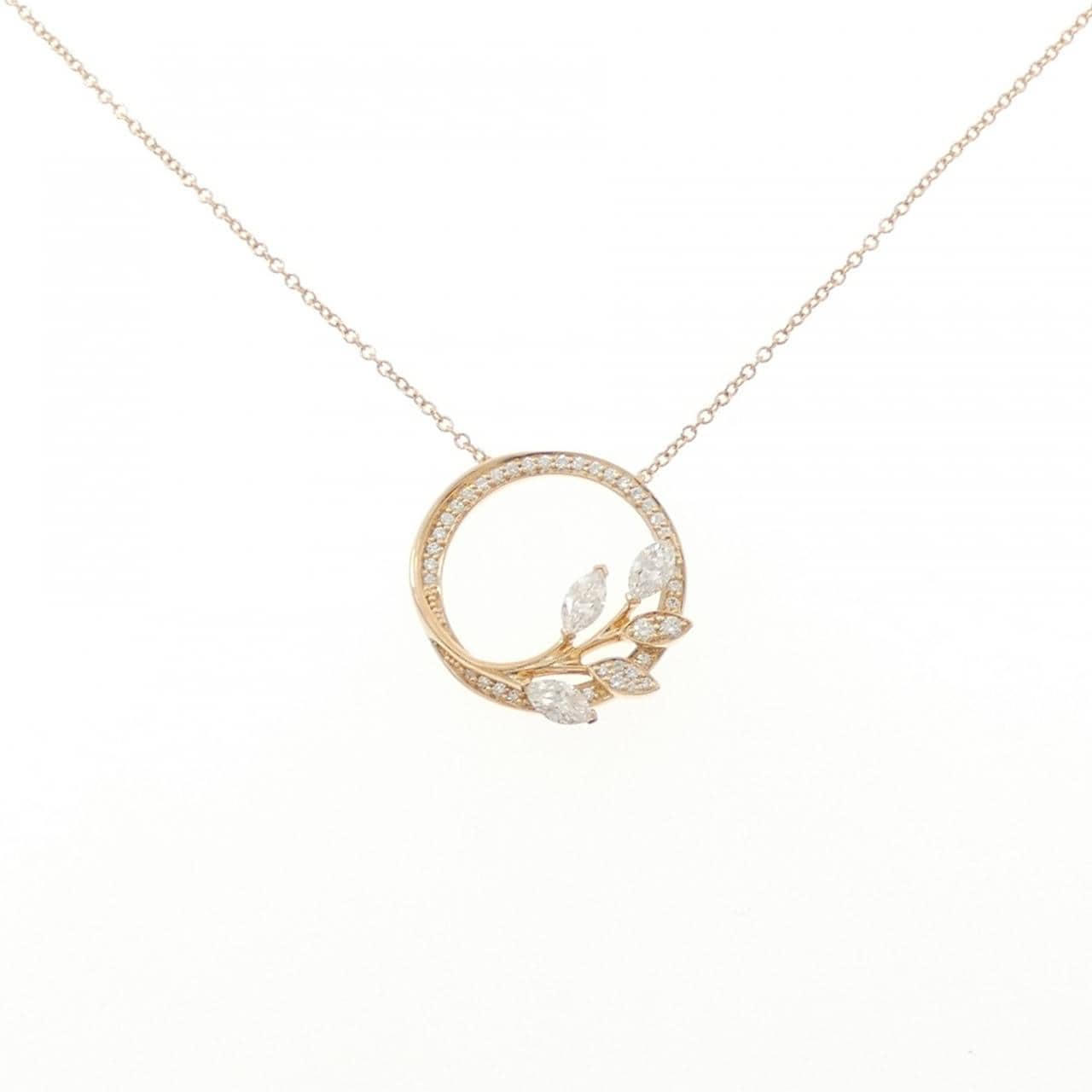 ティファニー ヴァインサークル スモール ネックレス 0.39CT